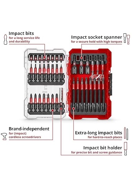 Einhell M-Case 38-Parça Darbeye Dayanıklı Uç Seti (25 mm Uçlar, 50 mm Uçlar, 90 mm Uçlar, Altıgen Lokmalar, 60 mm Uç Tutucu, Saklama Kutusu Dahil) - 49109250 fiyatları