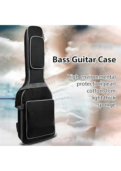 12MM Bas Gitar Kılıfı Su Geçirmez Toz Kapağı Yumuşak Çanta Oxford Kumaş 600D Elektrik Bas Gitar Gig Bag Nefes Alabilen Askılar Büyük Depolama Cebi fiyatları