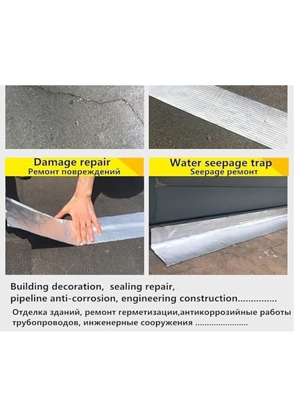 Süper Güçlü Su Sızdırmaz Çamur Bant Sakız Bant Tamir Çatlak Boru Bandı 96 mm x 1,5 Metre fırsatları