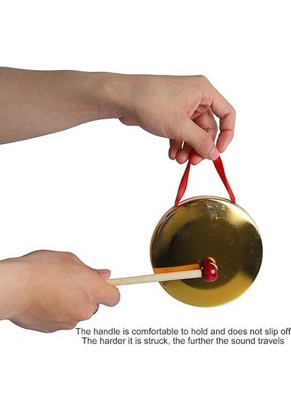 Gong Müzik Enstrümanı, El Gong Mini Taşınabilir Müzik Aleti Açık Hava Oyuncağı, Geleneksel Çince Vurmalı Çalgı, Geleneksel Çin Perküsyonları Için Çekiçli Gong (12 Cm) fırsatları