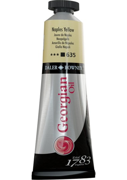 Rowney Georgian Yağlı Boya Goc, 38 Ml, Naples Yellow
