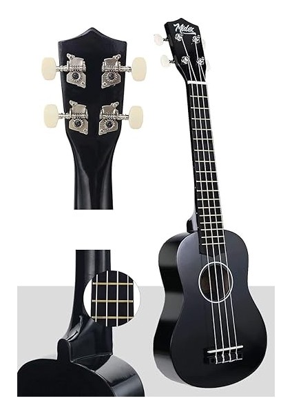 UKX-233BKT Siyah Concert Ukulele (Tuner Tel Askı Çanta Metod Pena) modelleri