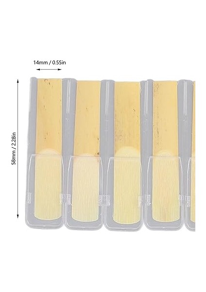 10 Adet Profesyonel Bb Soprano Saksafon Kamışlar 2.5 Gücü Geleneksel Sax Kamışlar Yeni Başlayanlar Için Klasik Veya Caz Için fırsatları