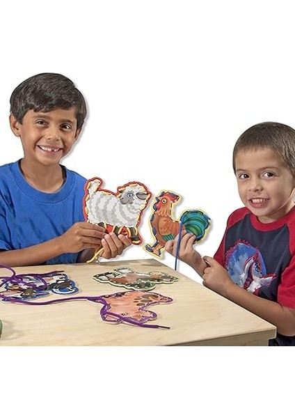 & Doug - Ahşap Ip Geçirme, Çiftlik Hayvanları (13781) fiyatları