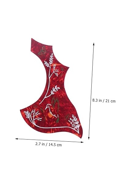 1 Bilgisayar Gitar Elektro Gitar Seçtikleri Kalkanı Kırmızı Gitar Pickguard Akustik Gitar Pickguard Sinek Kuşu Gitar Aksesuarı Yaratıcı Gitar Pickguard Plastik Coffee fiyatları