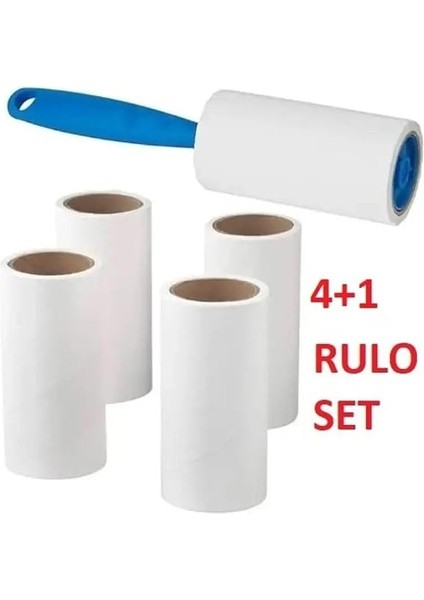 4'lü Yapışkan Rulo Seti, Pratik Tüy ve Toz Toplayıcı, 240 Yaprak Kapasiteli, Ev ve Ofis Için Uygun fırsatları