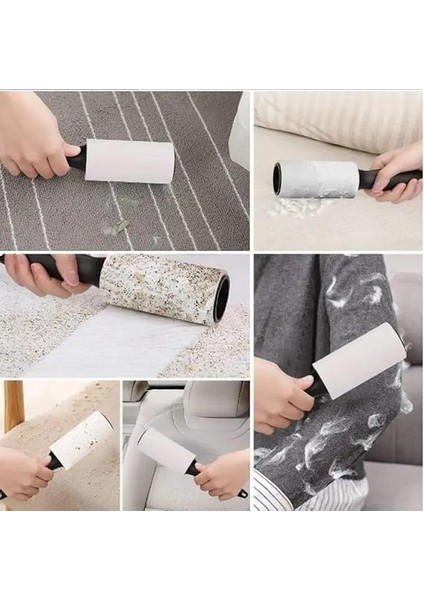 4'lü Yapışkan Rulo Seti, Pratik Tüy ve Toz Toplayıcı, 240 Yaprak Kapasiteli, Ev ve Ofis Için Uygun indirimleri