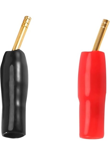 10-Pair 2mm Banana Plug Pin Vida Tipi, Hoparlör Kablosu Konektörü Bakır Altın Kaplama
