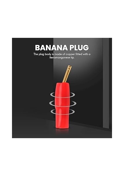 10-Pair 2mm Banana Plug Pin Vida Tipi, Hoparlör Kablosu Konektörü Bakır Altın Kaplama modelleri