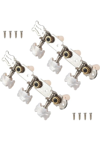 One Pair Guitar Tuning Pegs Machine Tuners White For Classic Guitar Guitar Part Accessories