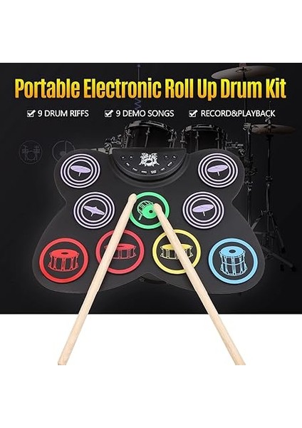 Rulo Davul Seti Silikon Rulo Elektronik Davul Rulo Davul Setleri Yeni Başlayanlar Için Taşınabilir Davul Setleri fiyatları
