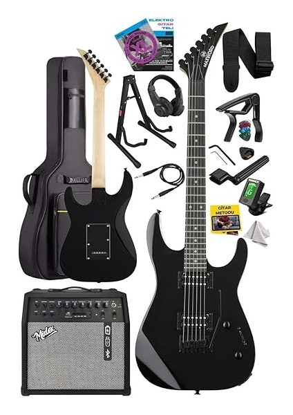 GRADE-50AMP Black Rosewood Yüksek Kalite 50W Amfili Elektro Gitar fiyatları