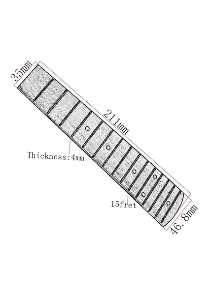 Konser Ukulele Parmak Tahtası Yüksek Dayanıklılık Doğal Renk Profesyonel ve Amatör Kullanım Için Yedek modelleri