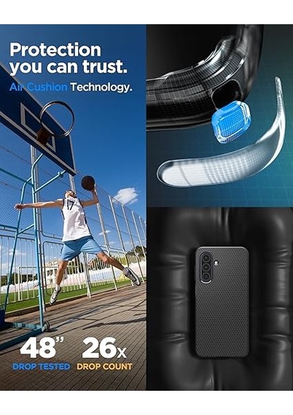 Galaxy A26 ile Uyumlu Liquid Air Matte Black - ACS09290 fırsatları