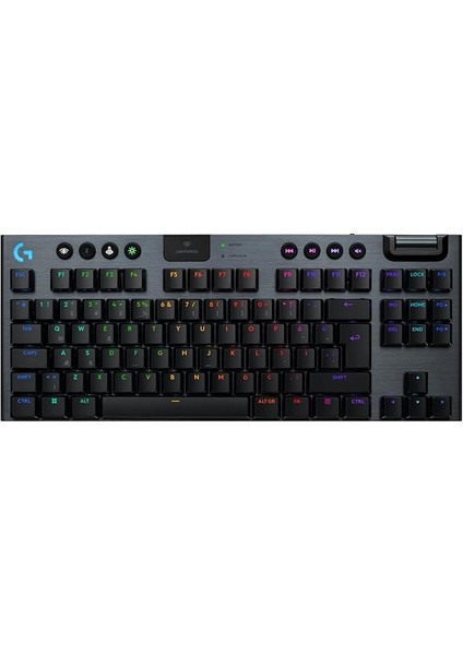 G G915 x Lıghtspeed Tkl Clicky Kablosuz Düşük Profilli Rgb Aydınlatmalı Pc/mac Için Mekanik Ingilizce Q Oyun Klavyesi, Siyah