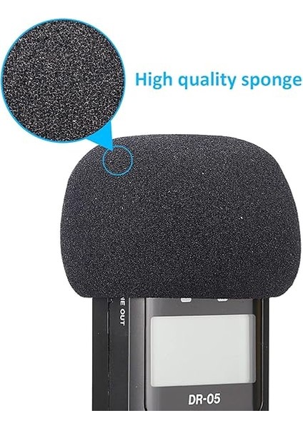 DR05X Ön Cam Köpük Filtresi Tascam DR-05X Dr-05 Taşınabilir Dijital Kayıt Cihazlarına Uyar, DR05X Mikrofon Ön Cam Pop Filtresi Tarafından (2 Adet) fırsatları