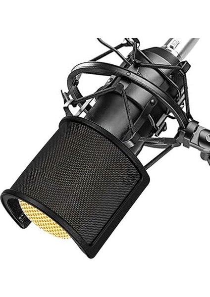 Mikrofon Mikrofon Pop Filtre Köpük Katmanlı Ön Cam Rüzgar Koruması Stüdyo Için Rüzgar Koruması fırsatları