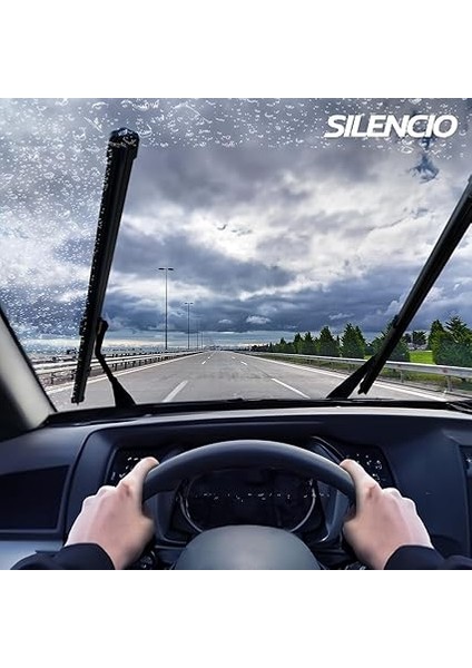 Silencio Flat Blade Set Silecek Seti Audi A3 (2012-2016), Seat Ateca (2016-), Leon (2019-), Skoda Kamiq (2019-), Karoq (2017-), Octavia Iv (2020-), Vw Golf Vıı (2014-2021) (650+450 Mm) 574707 indirimleri