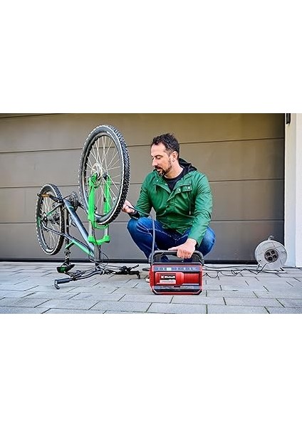 Pressito 18/25 Power X-Change Hibrit Kompresör (18 V, Güç Kablosu Veya Akü ile Çalışır, Maks. 11 Bar, 4-Parçalı Adaptör Seti ve 2 Hortum Dahil, Akü Dahil Değildir) - 4020430 fırsatları