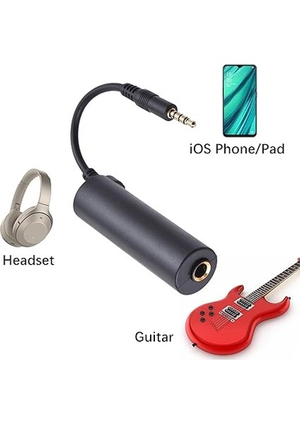 Gitar Arayüz Dönüştürücü Gitar Arayüzü Dönüştürücü Gitar Efektleri Arayüz Adaptörü Dönüştürücü Ios Telefon/pad/pod Için Yedek Gitar fırsatları