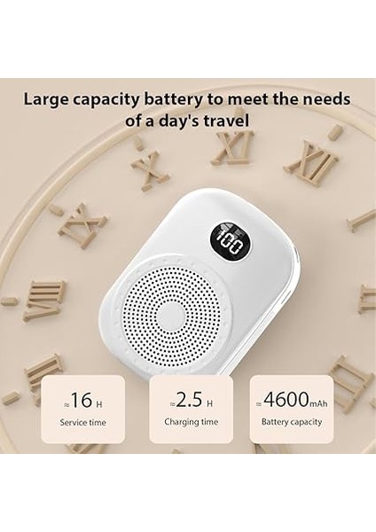 Ses Amplifikatörü Taşınabil Megafon Pa Sistemi Kablolu Baş Üstü Mikrofon Bt Kablolu Mikrofon Amplifikatörü Öğretmen Tur Konuşmacısı Için Hafif Dijital Ekran Beyaz modelleri