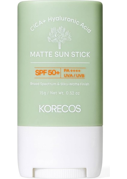 Matte Sun Stick SPF50+ Pa++++ Uva/uvb Mat Bitiş Sağlayan Yüksek Korumalı Stick Formunda Güneş Kremi
