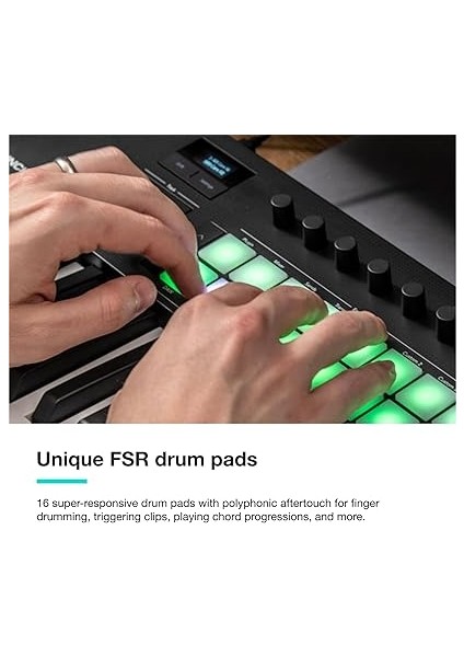 Launchkey 37 [mk4] — Kompakt 37 Tuşlu, Usb, Mıdı Klavye Kontrolörü, Daw Entegrasyonu Ile. Akor Modu, Ölçek Modu, 8 Davul Pedi ve Arpejjatör — Müzik Prodüksiyonu Için Yazılım Paketi Dahil indirimleri