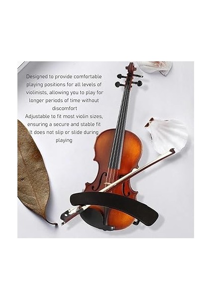 Keman Omuz Dayanağı Yedek Ayarlanabilir Keman Omuz Dayanağı, Geliştirilmiş Çalma Duruşu Için Rahat Tasarım, 1/2 Boyut, Plastik Keman Dinlenme Uyum fiyatları