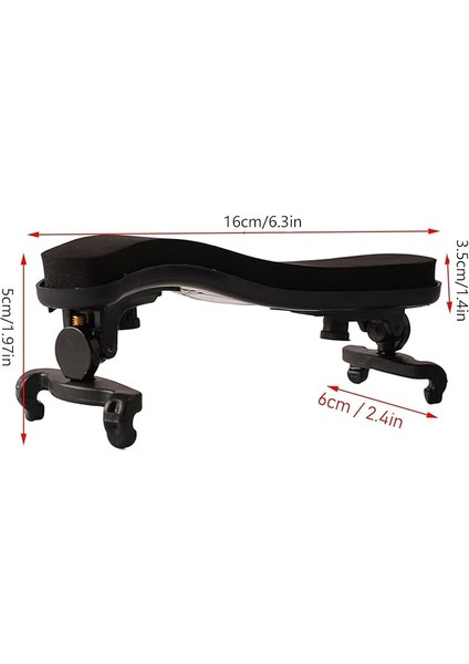 Keman Omuz Dayanağı Yedek Ayarlanabilir Keman Omuz Dayanağı, Geliştirilmiş Çalma Duruşu Için Rahat Tasarım, 1/2 Boyut, Plastik Keman Dinlenme Uyum modelleri