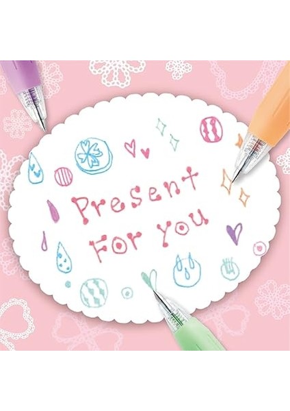 JJ15-5C-MK "sarasa" Klipsli Sütlü Jel Kalem - Çeşitli (5'li Paket) fiyatları