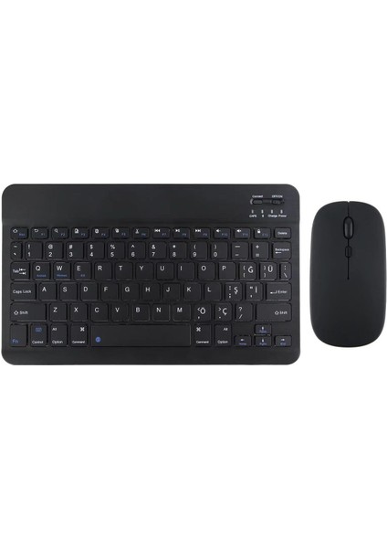 Galaxy Tab S10 Ultra 14.6 '' Ile Uyumlu Bluetooth Özellikli Klavye Mouse Set Siyah