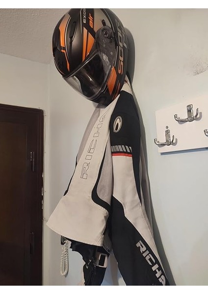 Motosiklet Bisiklet Scooter Kask ve Mont Duvar Askısı Kask Tutucu Vida Dübel Dahil modelleri