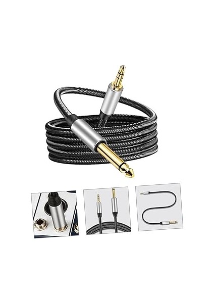 Adet Gitar Kablosu Ye Erkek Erkek Aux Uzunlukta Dayanıklı ve Aşınmaya Dirençli Iletimi Için Mixer Bağlantısı fırsatları
