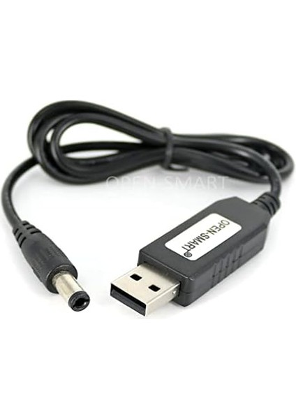 Usb-Barrel Jack Voltaj Yükseltici (Giriş 5V, Çıkış 12V)