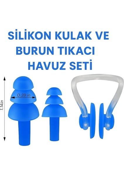 Burun Klipsi ve Kulak Tıkacı Seti – Yumuşak Silikon, Su Geçirmez, Havuz ve Deniz Için, Yetişkin ve Çocuklar Için fiyatları