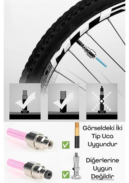Hareket Sensörlü Bisiklet Teker Işığı LED Araba Motor Tekerlek Lambası Sibop Kapağı Kırmızı 3972 modelleri