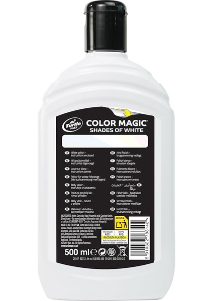 Wax Renkli Cila Beyaz 500 ml fiyatları