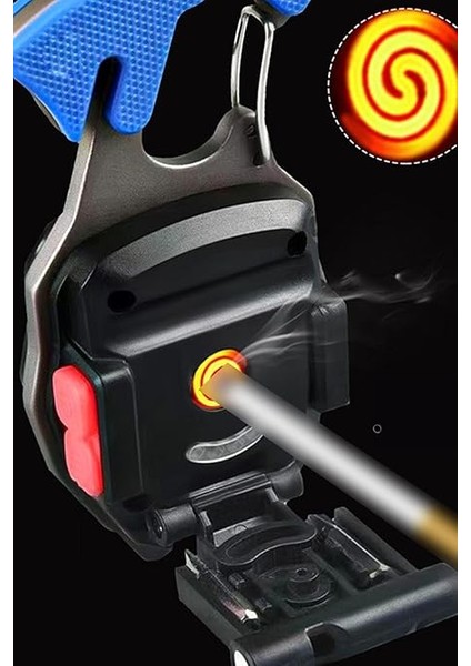 Şarjlı Çok Fonksiyonlu Mini LED Çakmak ve Lamba 7 Modlu Taşınabilir Anahtarlık indirimleri