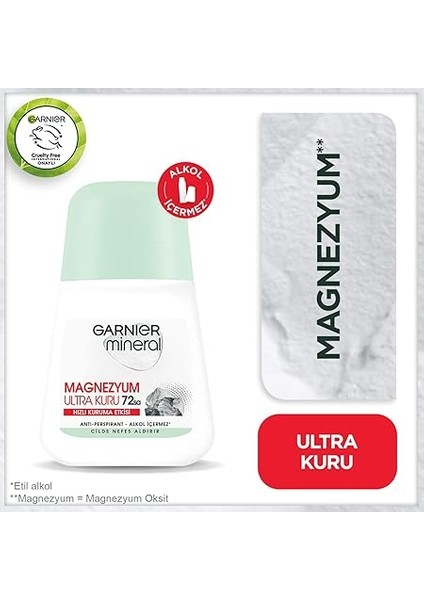 Mineral Magnezyum Ultra Kuru Roll-On Deodorant fiyatları