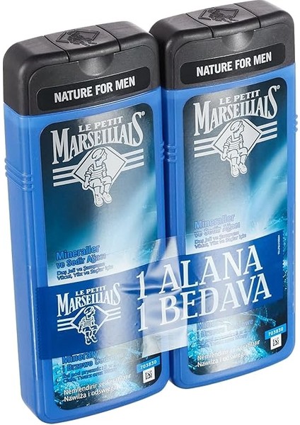 Petit Marseillais Duş Jeli Men Serisi Mineral ve Sedir Ağacı (4 x 400 Ml) indirimleri