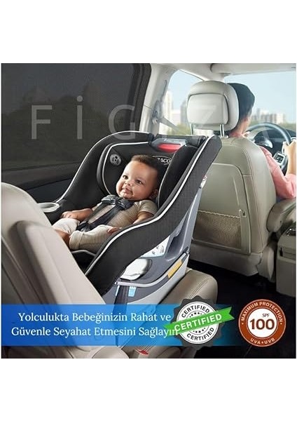 Oto Arka Yan Cam Için Güneşlik Perde Araç Kapı Perdesi (2 Adet) indirimleri