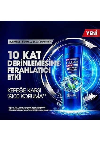 Men Kepeğe Karşı Etkili Şampuan Cool Sport Menthol 350 ml indirimleri