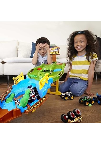 Wheels Monster Trucks Heyecanlı Yarışlar Oyun Seti, 4 Yaş ve Üzeri, HGV12 fiyatları