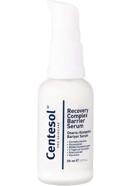 Centesol Onarıcı Kompleks Bariyer Güçlendirici Nemlendirici Serum 30 ml