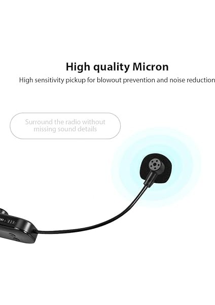 2.4g Kablosuz Mikrofonlu Kulaklık, 98FT Menzilli Alıcı Kulaklık Mikrofonu, El Mikrofonu ve Yaka Klipsli 3'ü 1 Arada Profesyonel Ses Amplifikatörü Kulaklık Mikrofonları Karaoke Hoparlör Pa Sist modelleri
