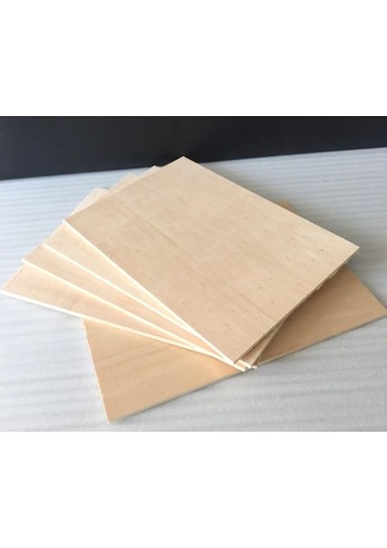 4 Adet 6 mm A3 Ebatı Kavak Kontraplak, Ekonomik Doğal Ahşap Lekeli Az Pürüzlü fırsatları