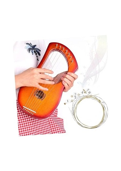 7 Leya String Aksesuarları Lir Arp Parçaları Metal modelleri