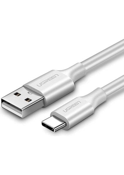 USB Type-C Şarj ve Data Kablosu, 1 Metre, Beyaz