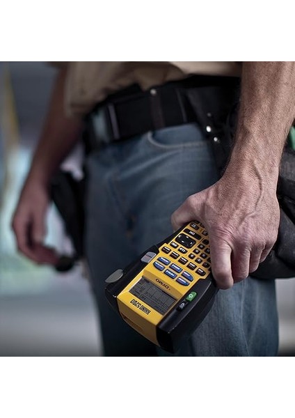 Rhinopro 5200 Elde Taşınır Endüstriyel Etiketleme Makinesi - 6/9/12/19 mm Rhino Şeritlerle Uyumlu Kullanım modelleri