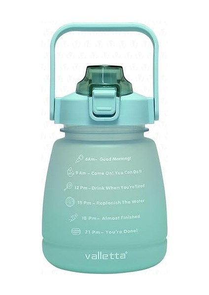 Lusca Bpa Içermez Motivasyonel Su Matarası 1,3 Lt Yeşil Su Matarası,su Şişesi,suluk fiyatları